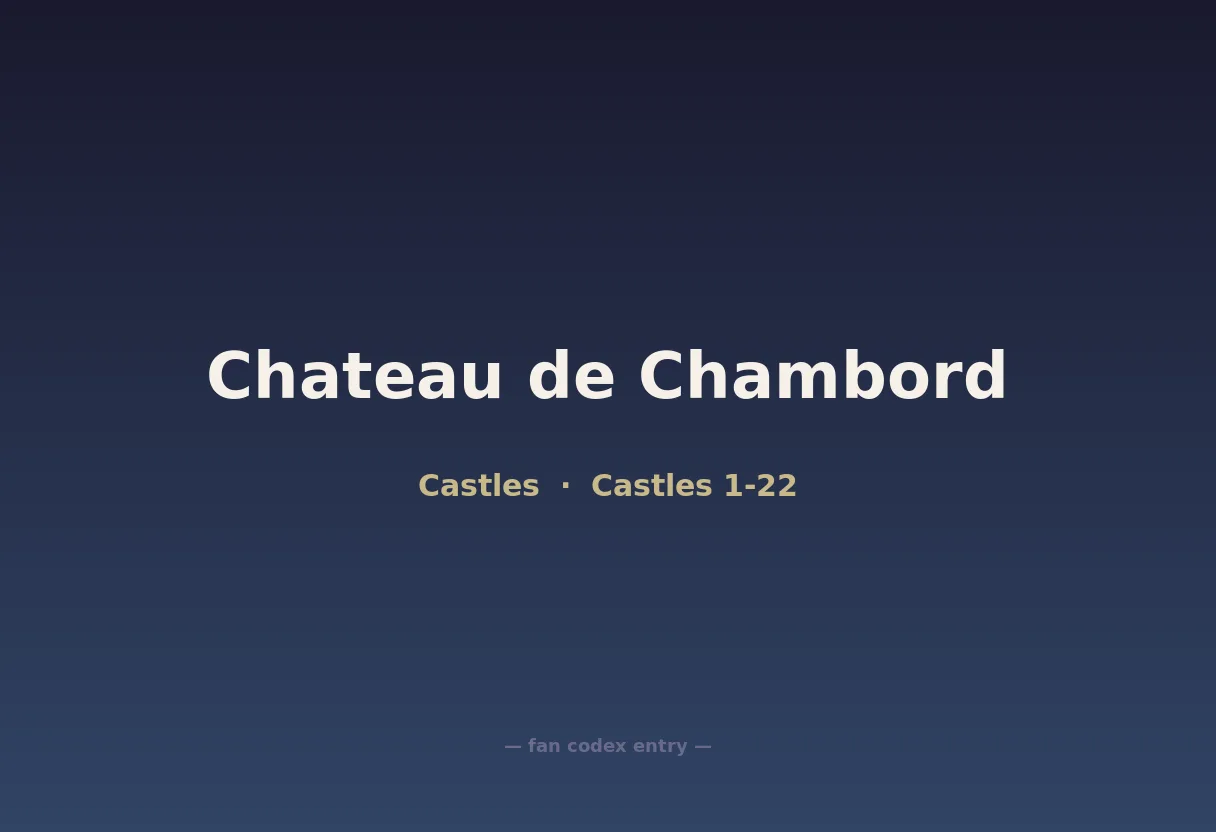 Chateau de Chambord