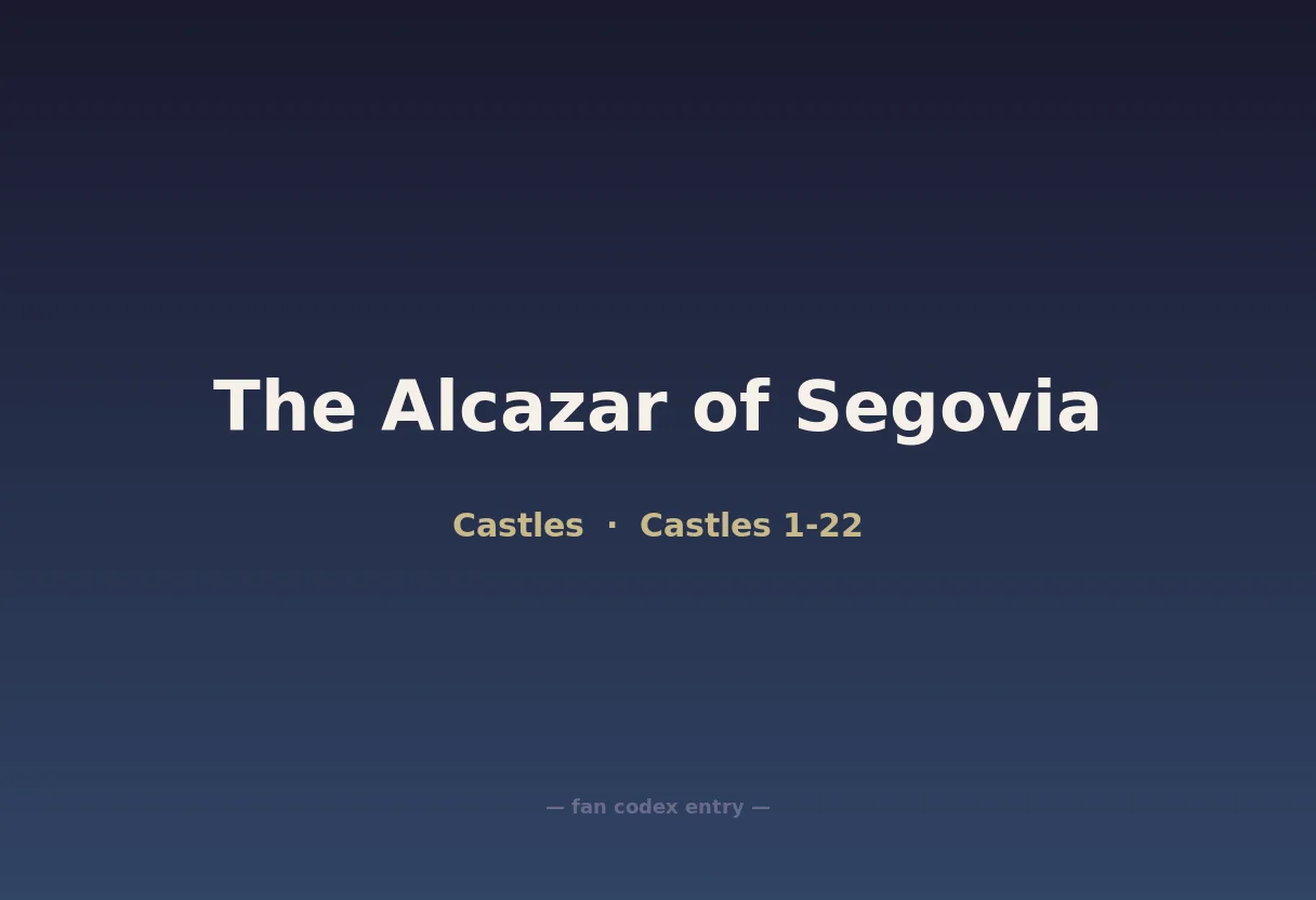 The Alcazar of Segovia